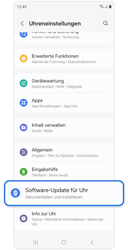 Aktualisieren der Software und von Apps auf deiner Samsung .